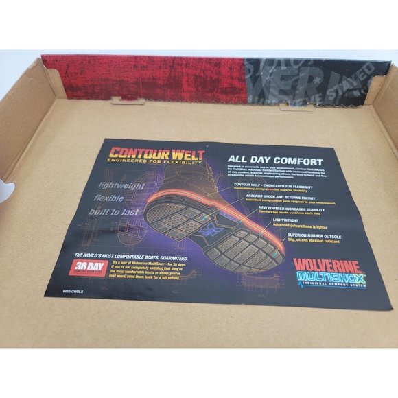 W10847 Mens Boots Wolverine Waterproof Steel Toe Alloy Brown Leather Sz 10.5 M - Picture 3 of 11